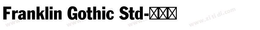 Franklin Gothic Std字体转换